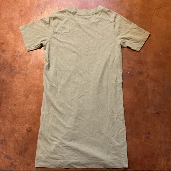 Everlane The Weekender Sage Green Oversized Tee Shirt Dress A33 - Picture 4 of 5